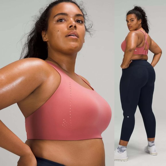 NEW Lululemon Air Support Sports Bra High Support Brier Rose Pink Puff $98 36DD - Picture 2 of 12